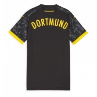 Camiseta Borussia Dortmund Segunda Equipación Replica 2023-24 para mujer mangas cortas
